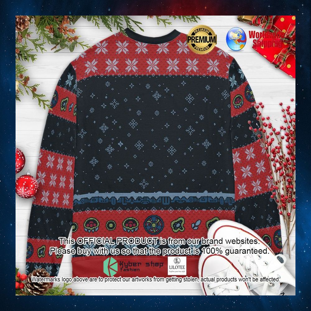 dreaded holiday metroid dread christmas sweater 2 675