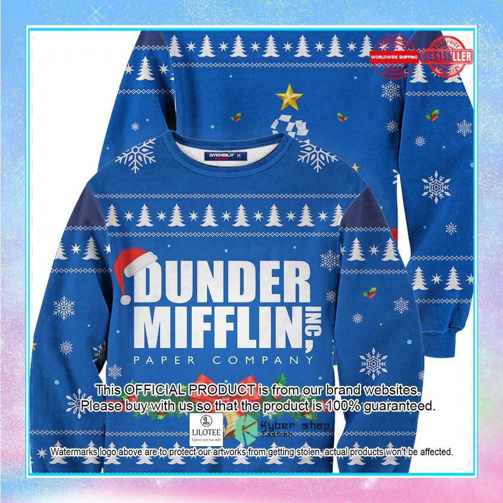 dunder mifflin paper company christmas sweater 1 592