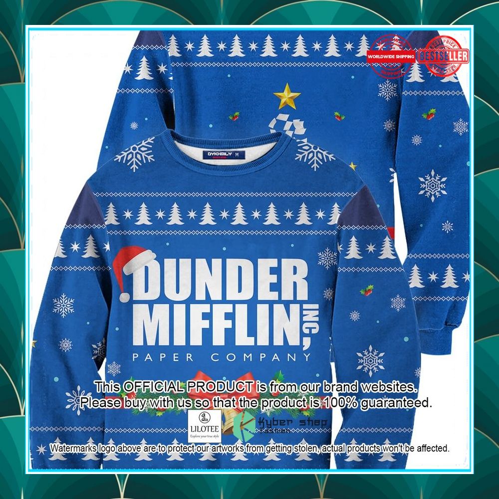 dunder mifflin paper company christmas sweater 1 964