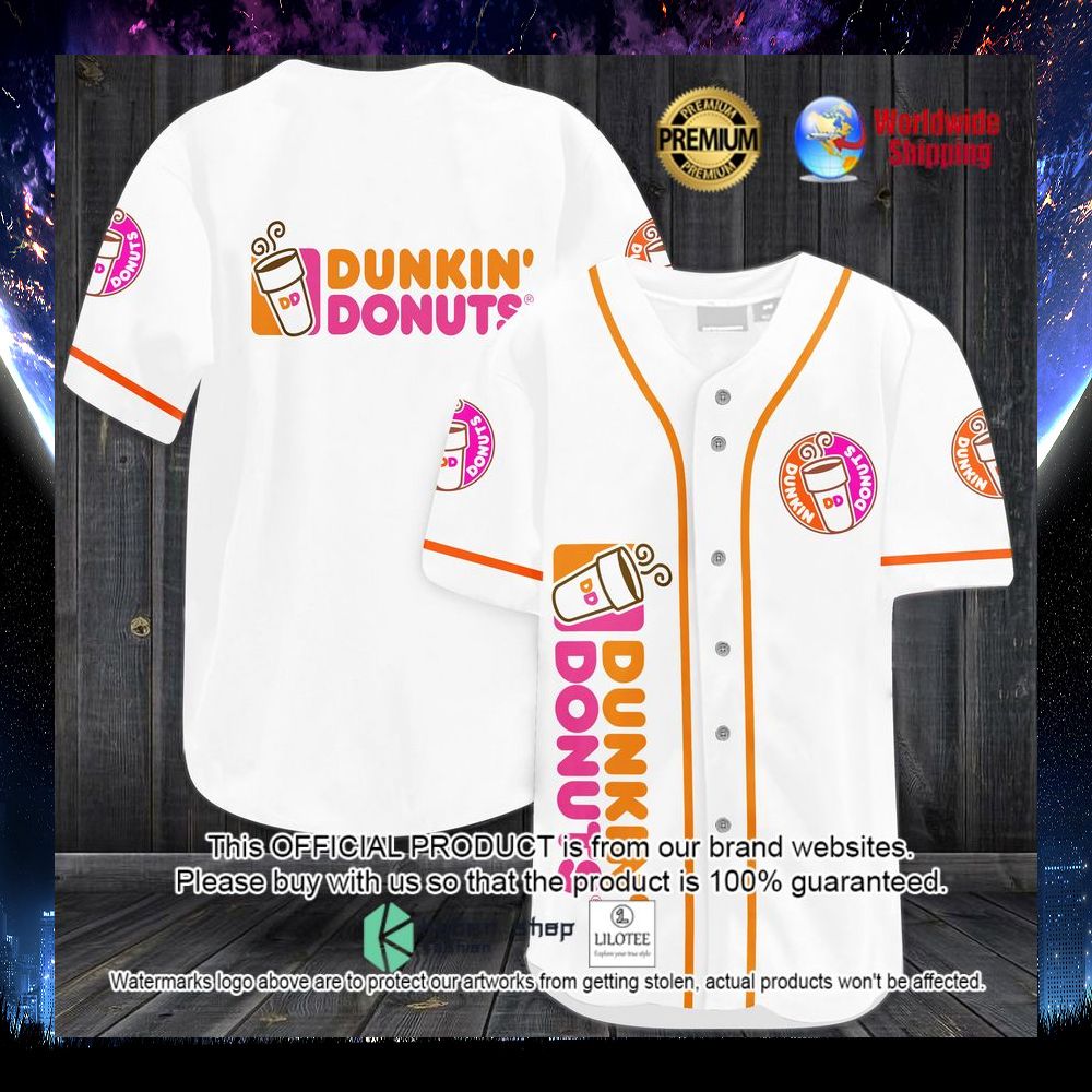 dunkin donut coffee baseball jersey 1 664