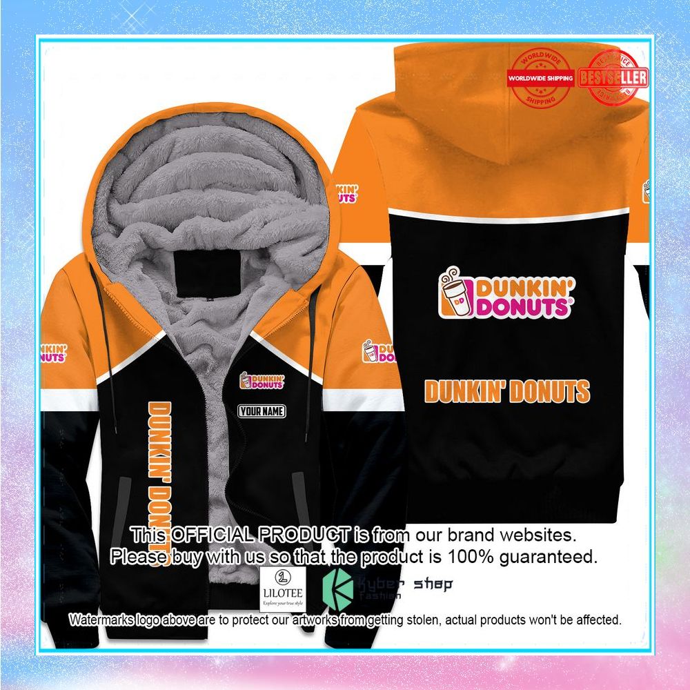 dunkin donuts custom fleece hoodie 1 145