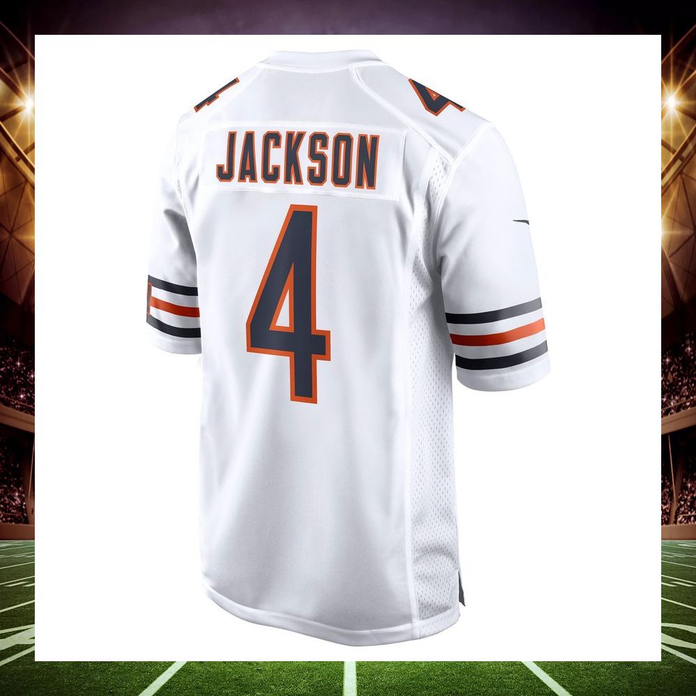 eddie jackson chicago bears white football jersey 3 20