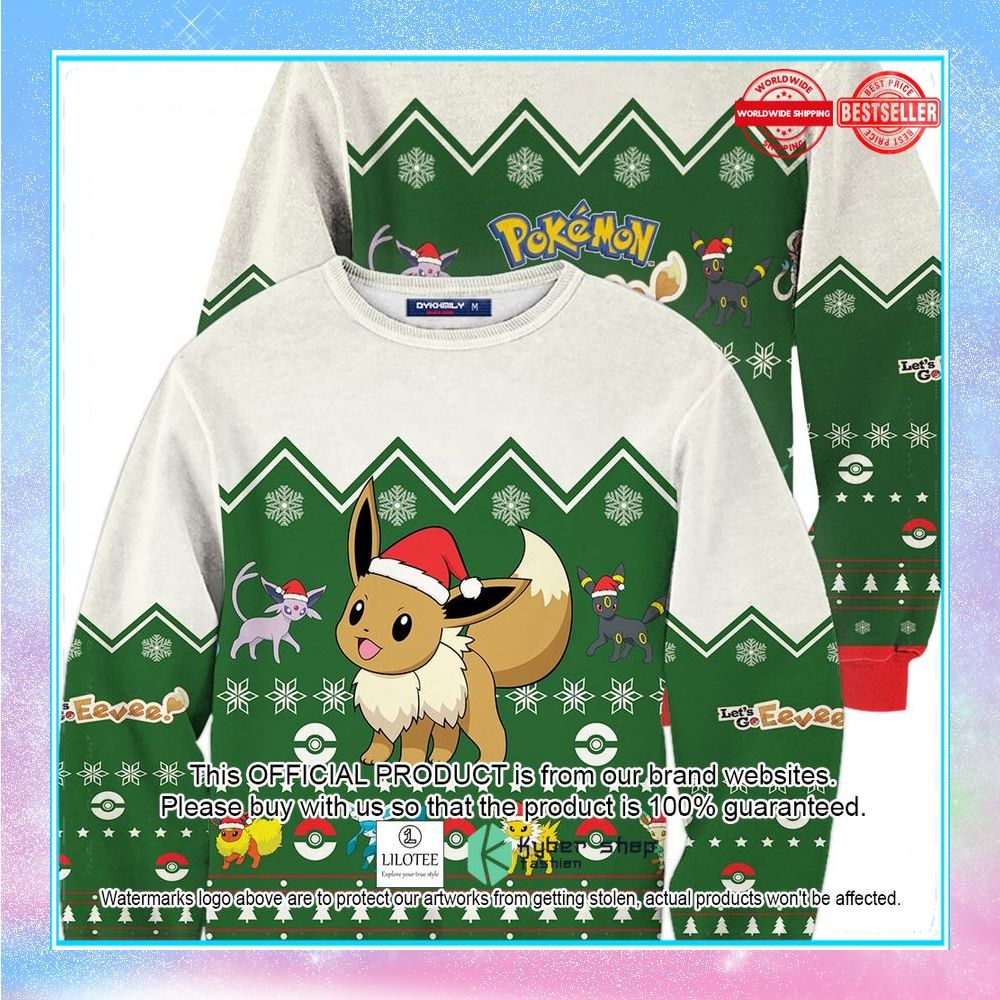 eevee pokemon christmas sweater 1 991