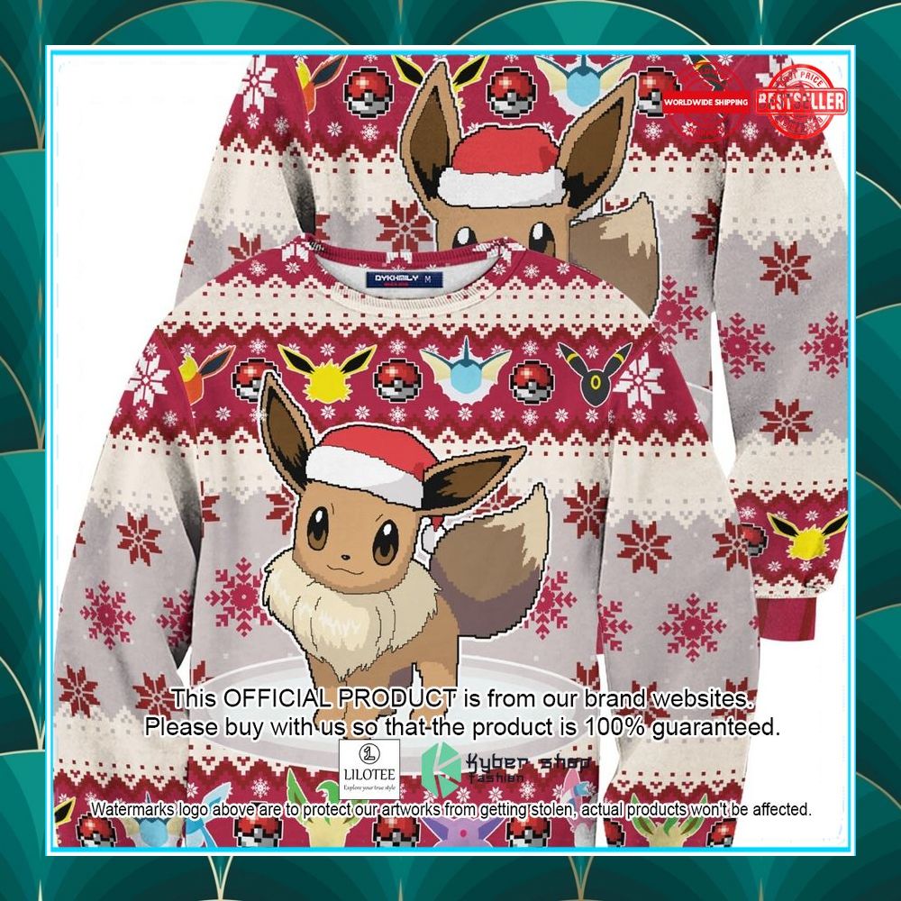 eeveelution pokemon christmas sweater 1 771