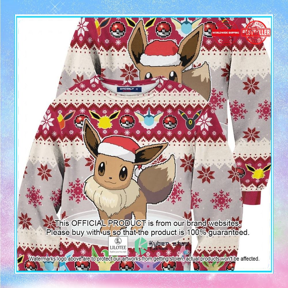 eeveelution pokemon christmas sweater 1 971