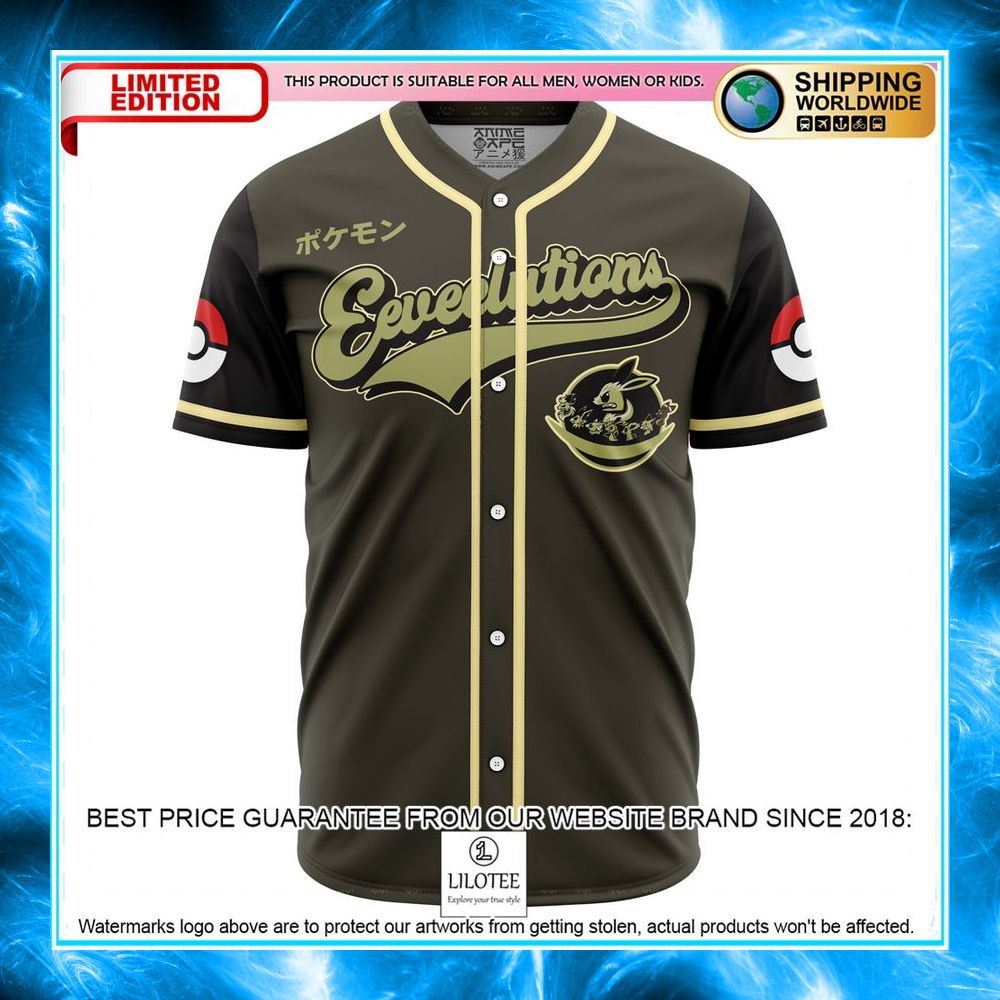 Eeveelutions Army Pokemon Baseball Jersey - LIMITED EDITION 5 eeveelutions army pokemon baseball jersey 2 646