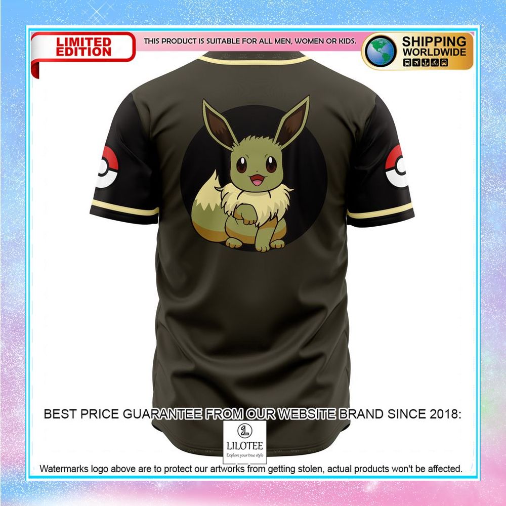 Eeveelutions Army Pokemon Baseball Jersey - LIMITED EDITION 3 eeveelutions army pokemon baseball jersey 3 875