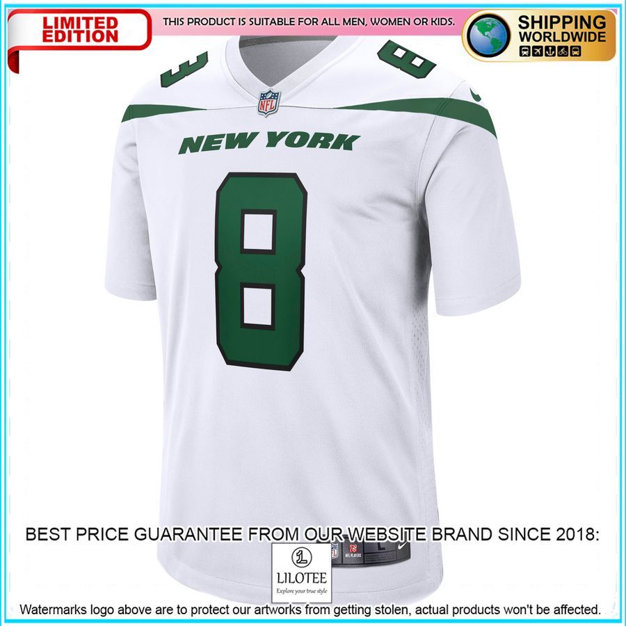 elijah moore new york jets white football jersey 2 180