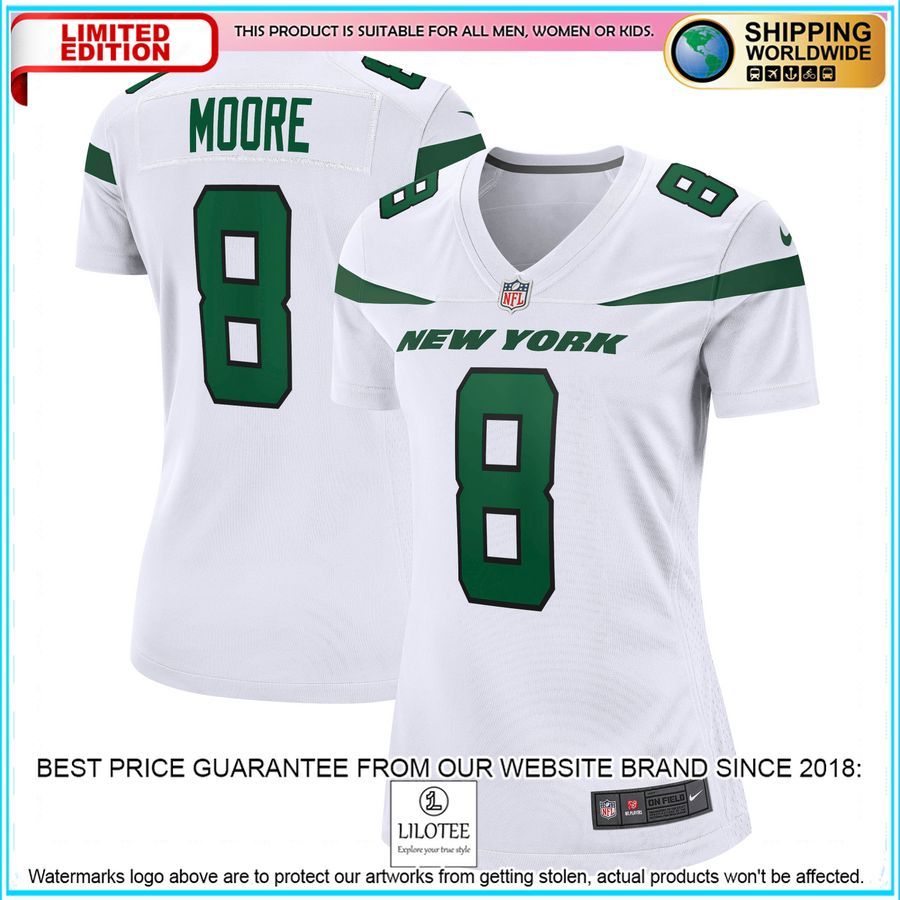 elijah moore new york jets womens white football jersey 1 903