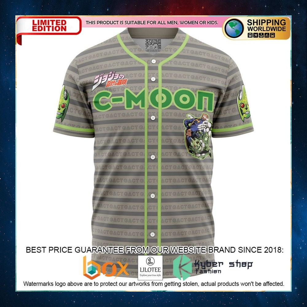 enrico pucci c moon jojos bizarre adventure baseball jersey 1 948