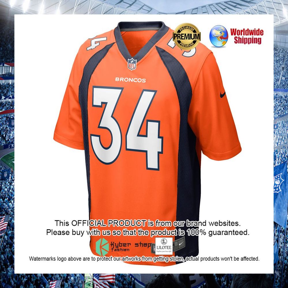 essang bassey denver broncos nike orange football jersey 2 994