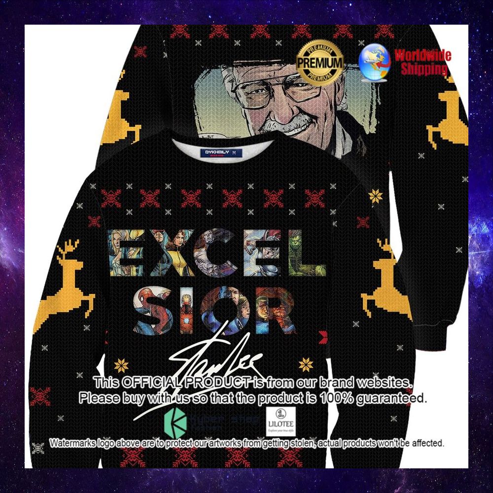 excelsior sior stan lee marvel christmas sweater 1 702