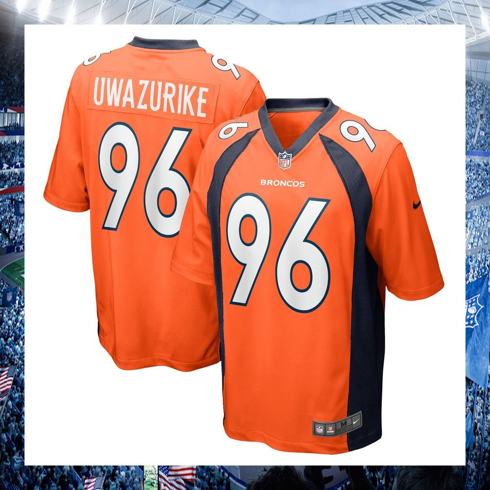 eyioma uwazurike denver broncos nike orange football jersey 1 734