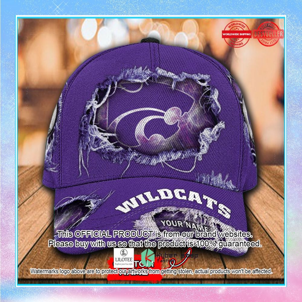 ncaa kansas state wildcats custom name cap 1 928