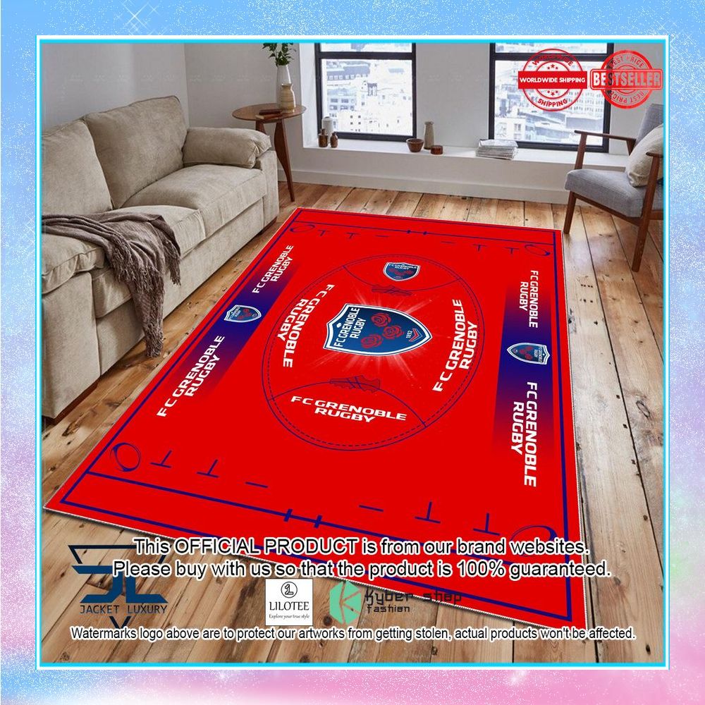 fc grenoble rugby carpet rug 1 101