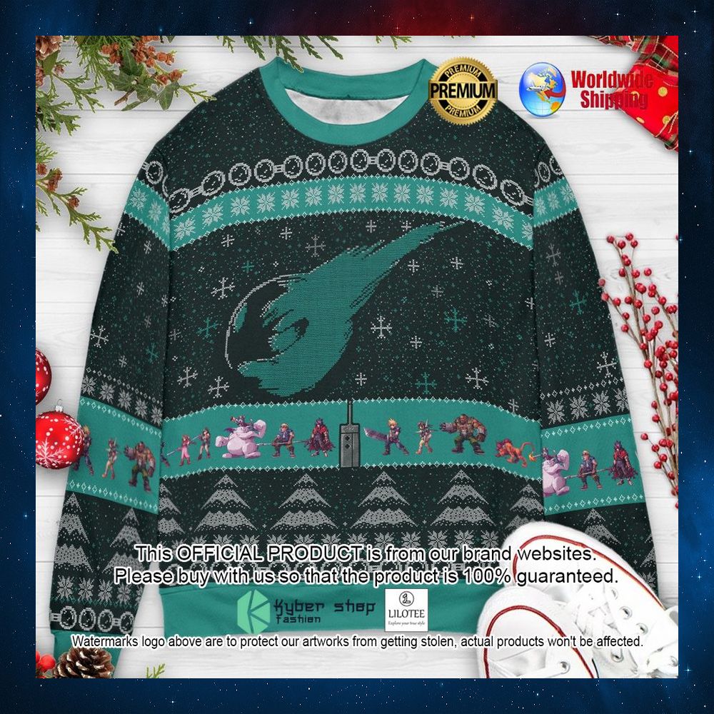 final fantasy vii christmas sweater 1 878