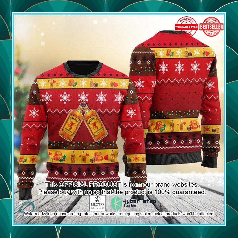fireball whisky red christmas sweater 1 109