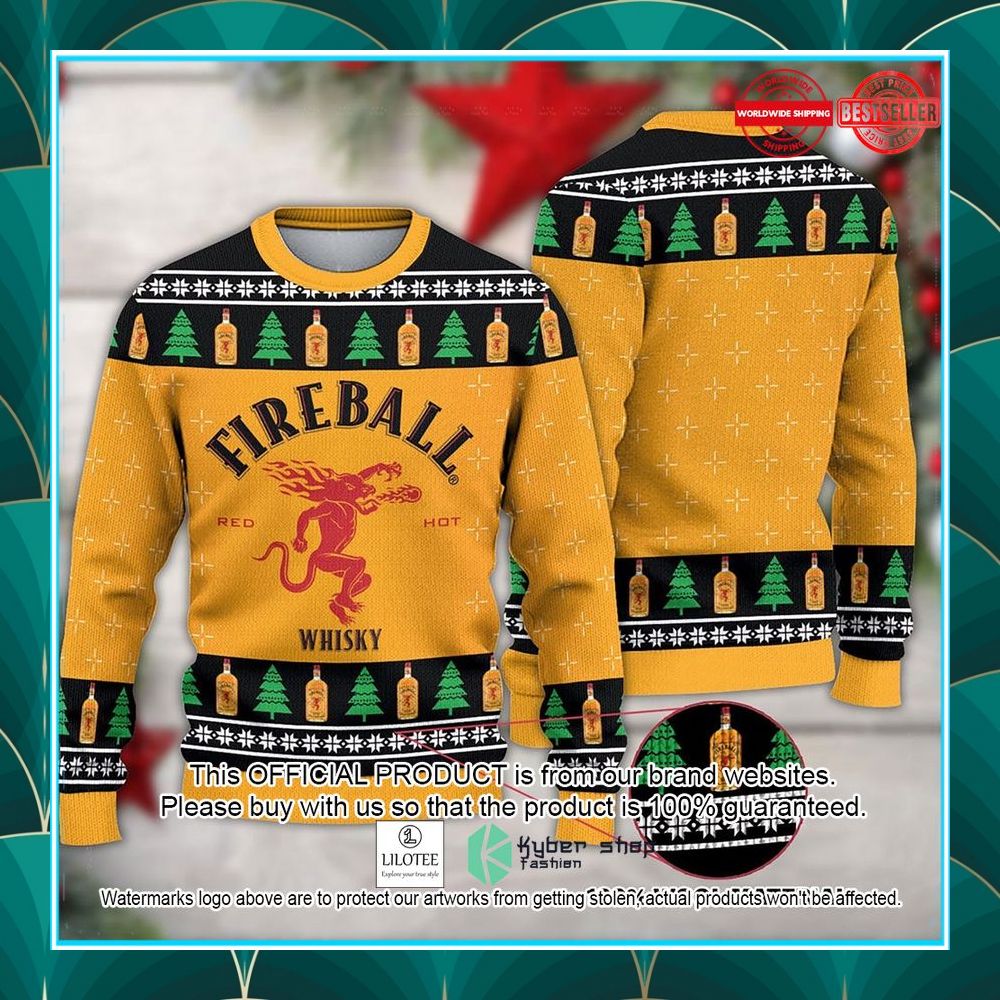fireball whisky ugly christmas sweater 1 354