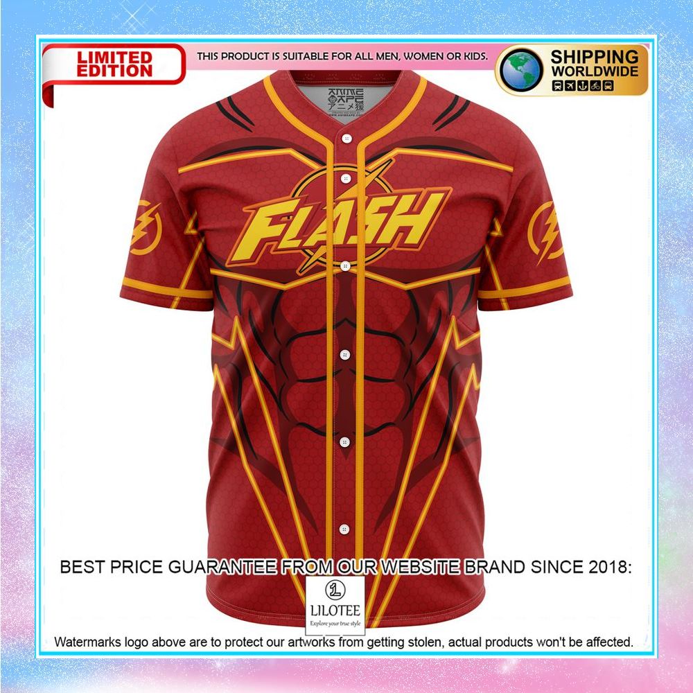 flash dc comics baseball jersey 1 554