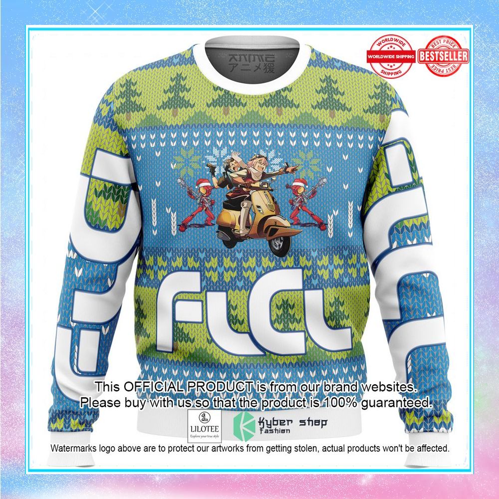 flcl fooly cooly alt ugly christmas sweater 1 682