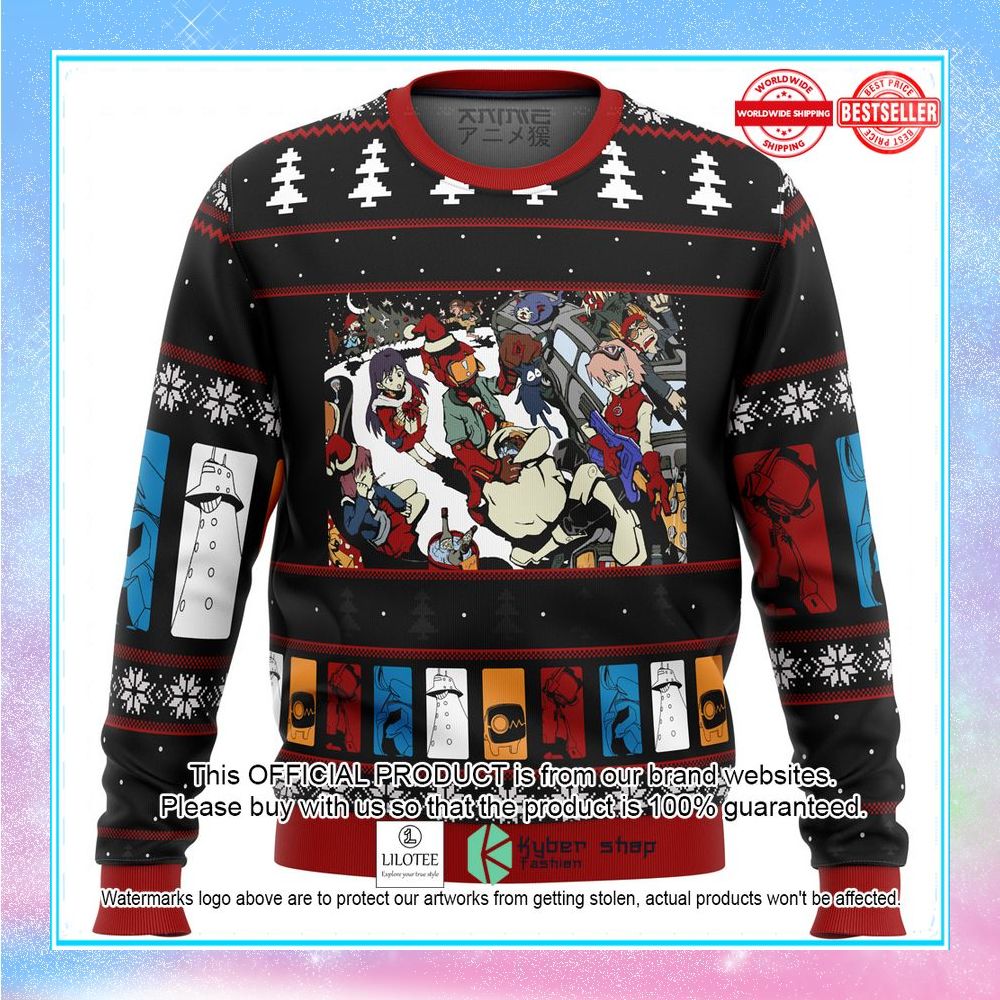flcl fooly cooly holidays ugly christmas sweater 1 505