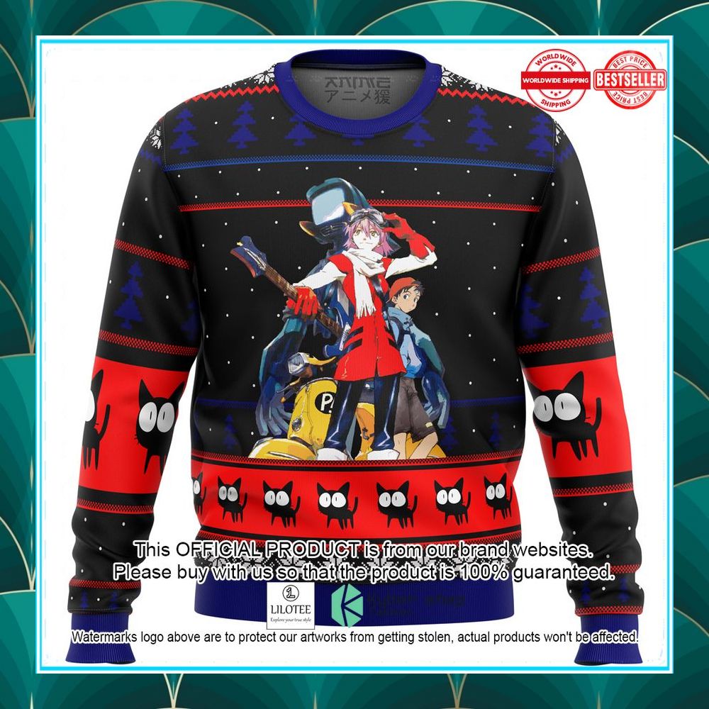 flcl poster ugly christmas sweater 1 787