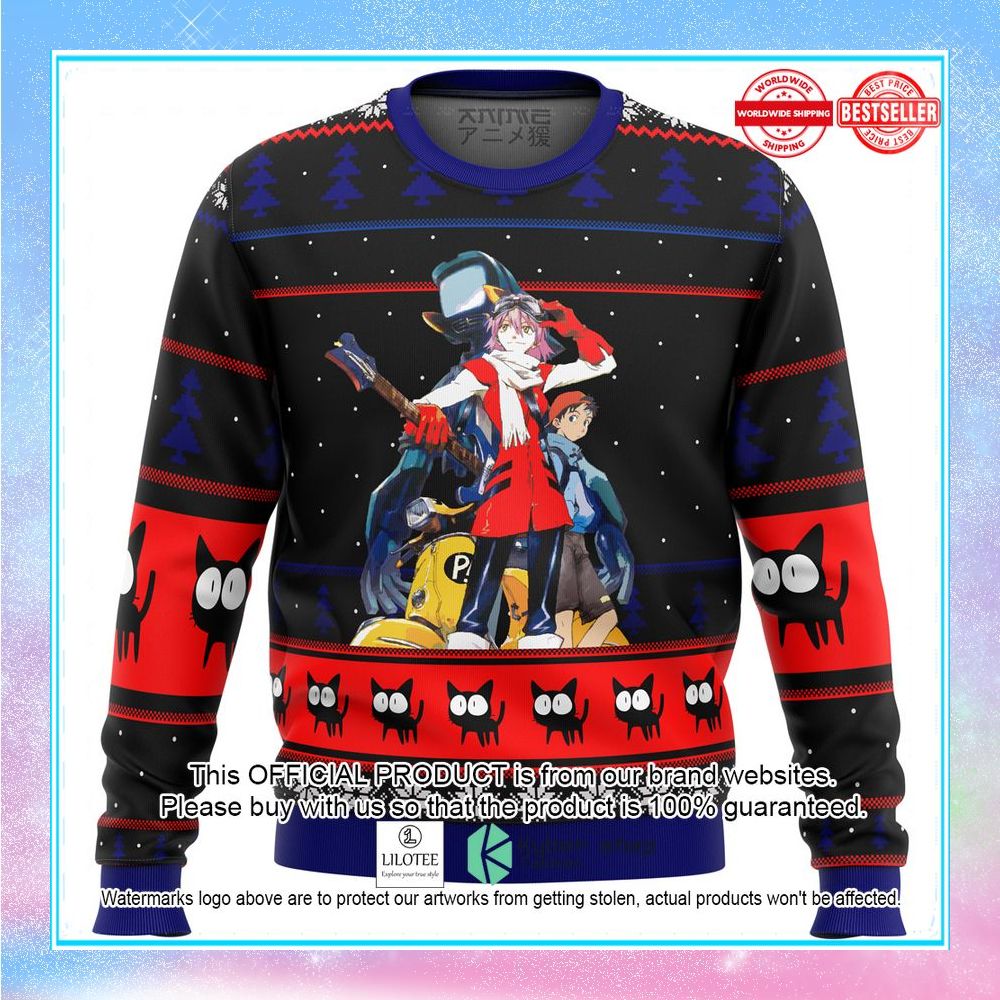 flcl poster ugly christmas sweater 1 905