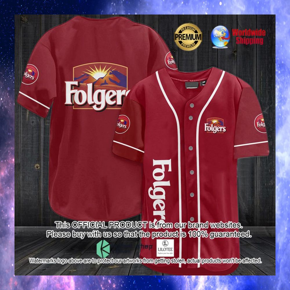 folgers coffee baseball jersey 1 520