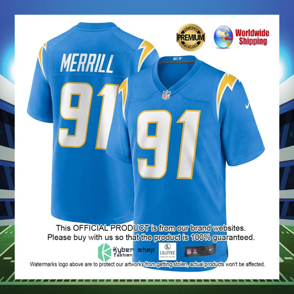Forrest Merrill Los Angeles Chargers Nike Player Game Powder Blue Football Jersey - LIMITED EDITION 4 forrest merrill los angeles chargers nike player game powder blue football jersey 4 853