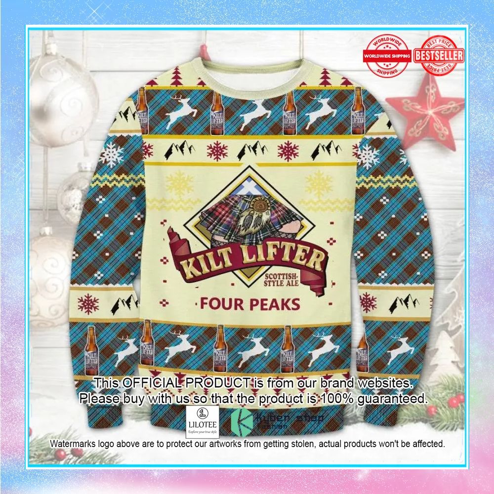 four peaks kilt lifter ugly christmas sweater 1 100