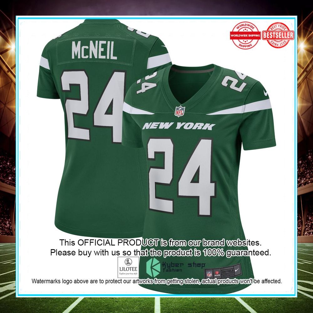 freeman mcneil new york jets nike womens game retired player gotham green football jersey 1 627