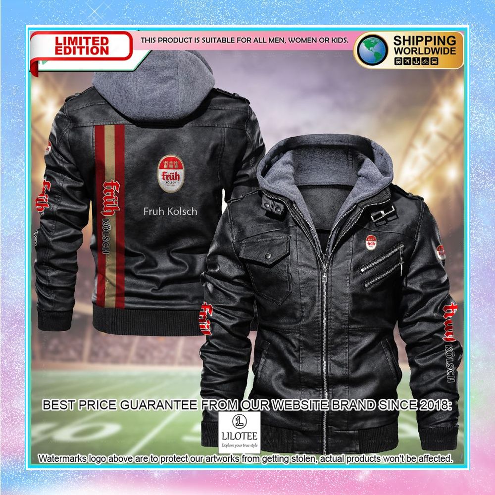 fruh kolsch leather jacket fleece jacket 1 354