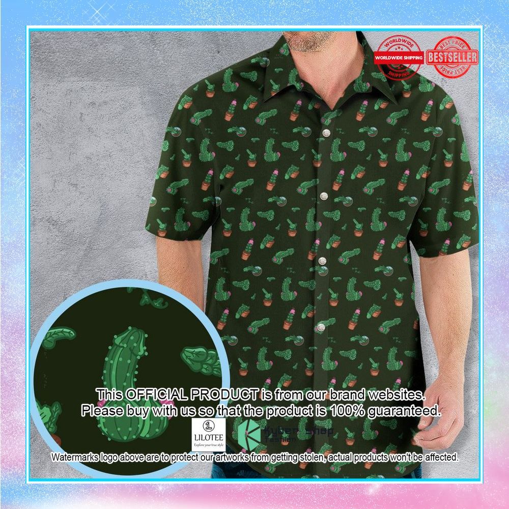 funny plants pattern hawaiian shirt 1 227