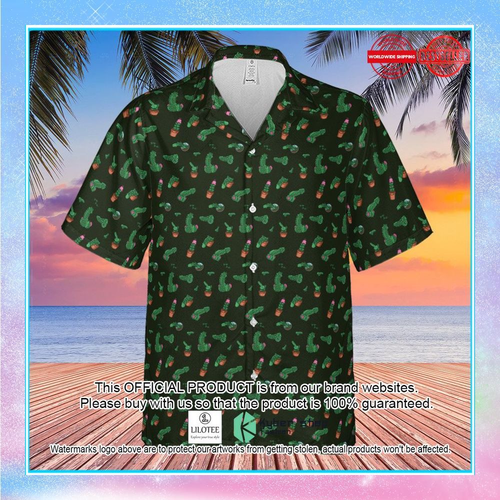 funny plants pattern hawaiian shirt 2 547