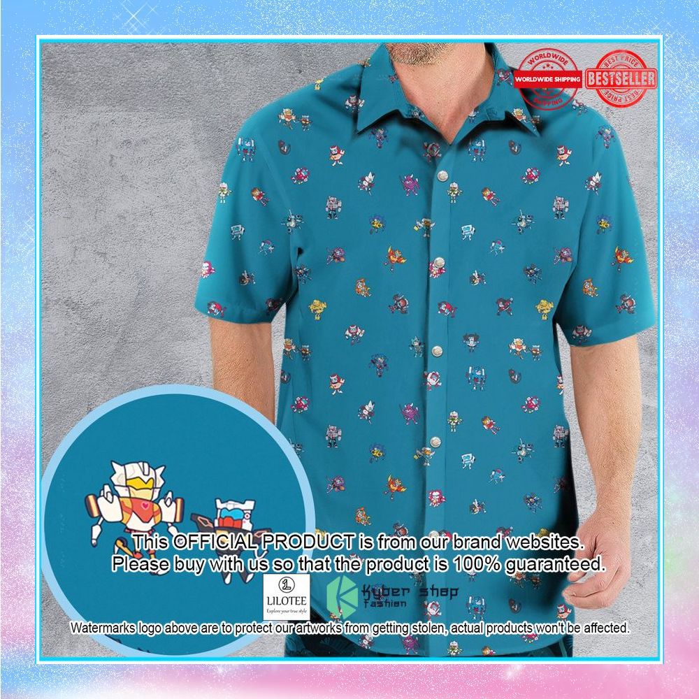 funny transformers characters pattern hawaiian shirt 1 892