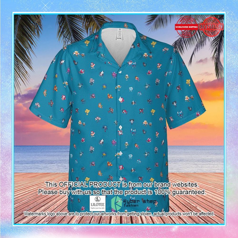 funny transformers characters pattern hawaiian shirt 2 553