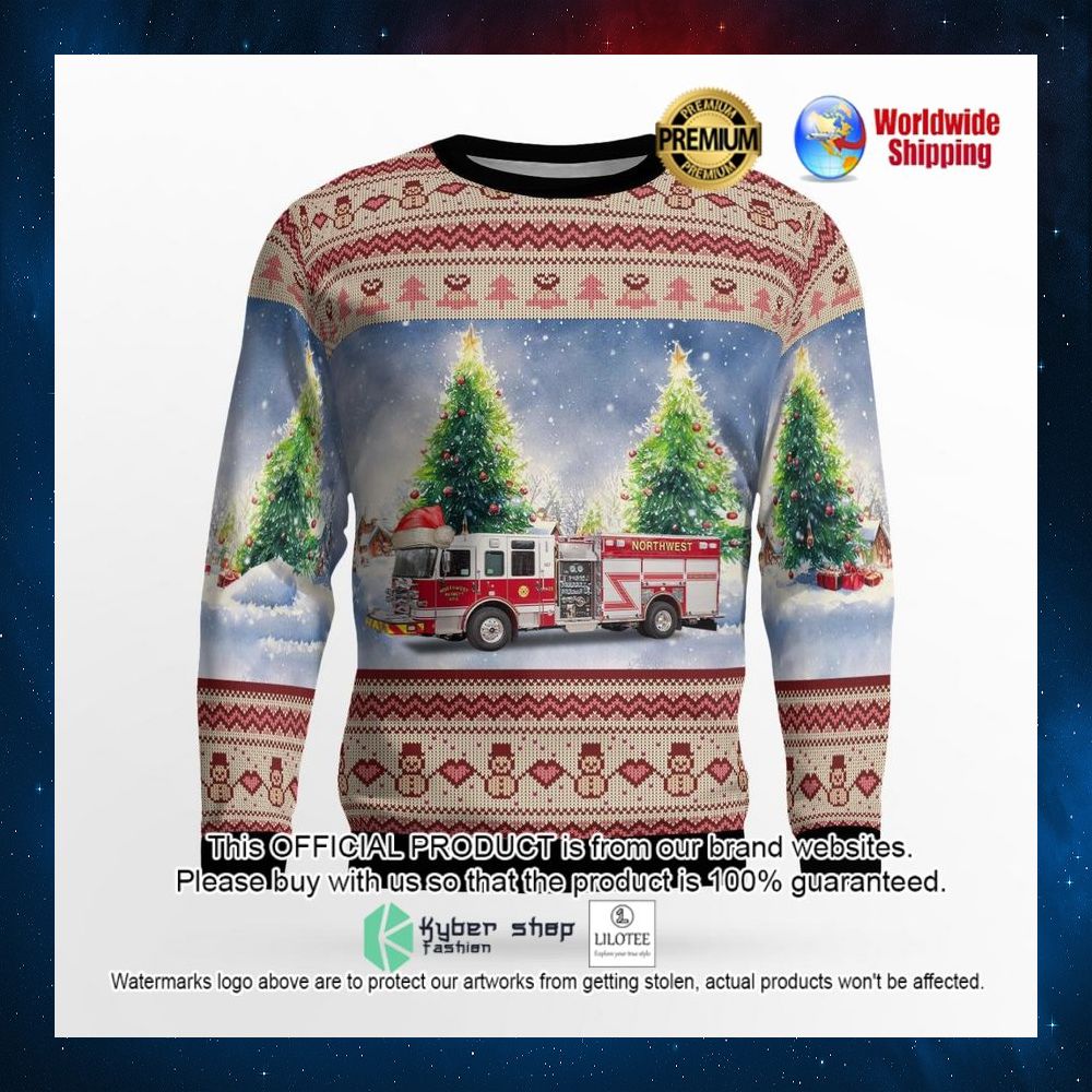 fuquay varina north carolina northwest harnett fire department santa hat sweater 2 501
