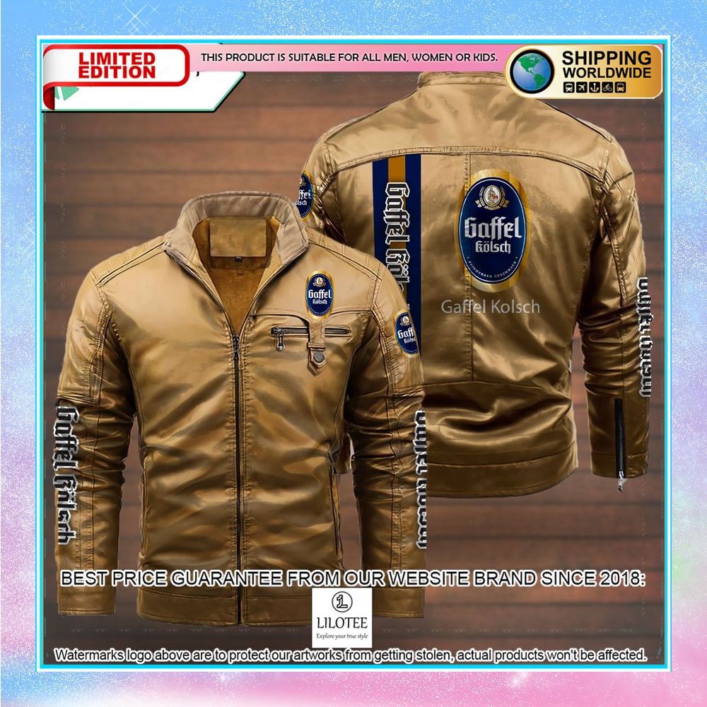 Gaffel Kolsch Leather Jacket 3 gaffel kolsch leather jacket fleece jacket 3 11