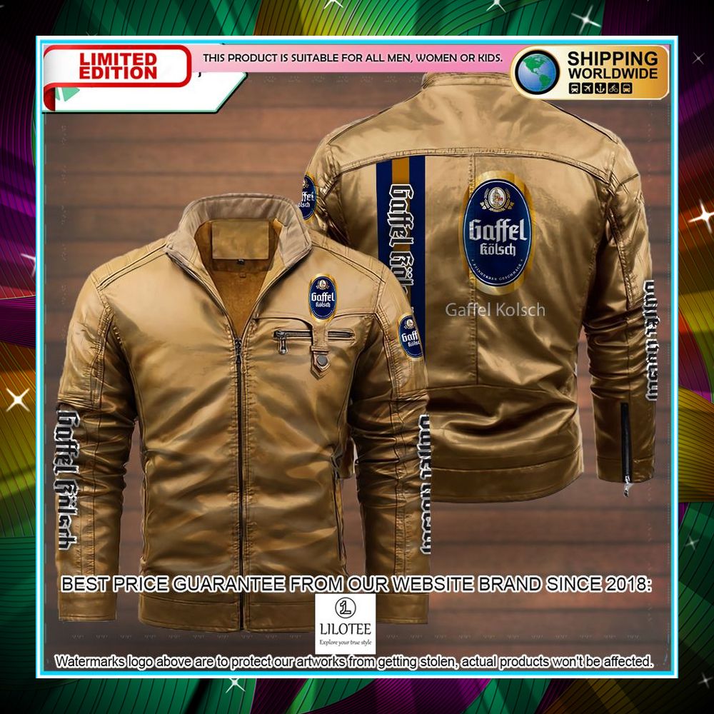 Gaffel Kolsch Leather Jacket 7 gaffel kolsch leather jacket fleece jacket 3 232