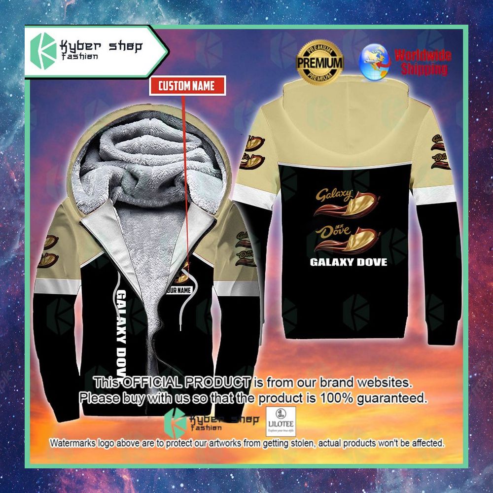 galaxy dove custom name 3d fleece hoodie 1 115