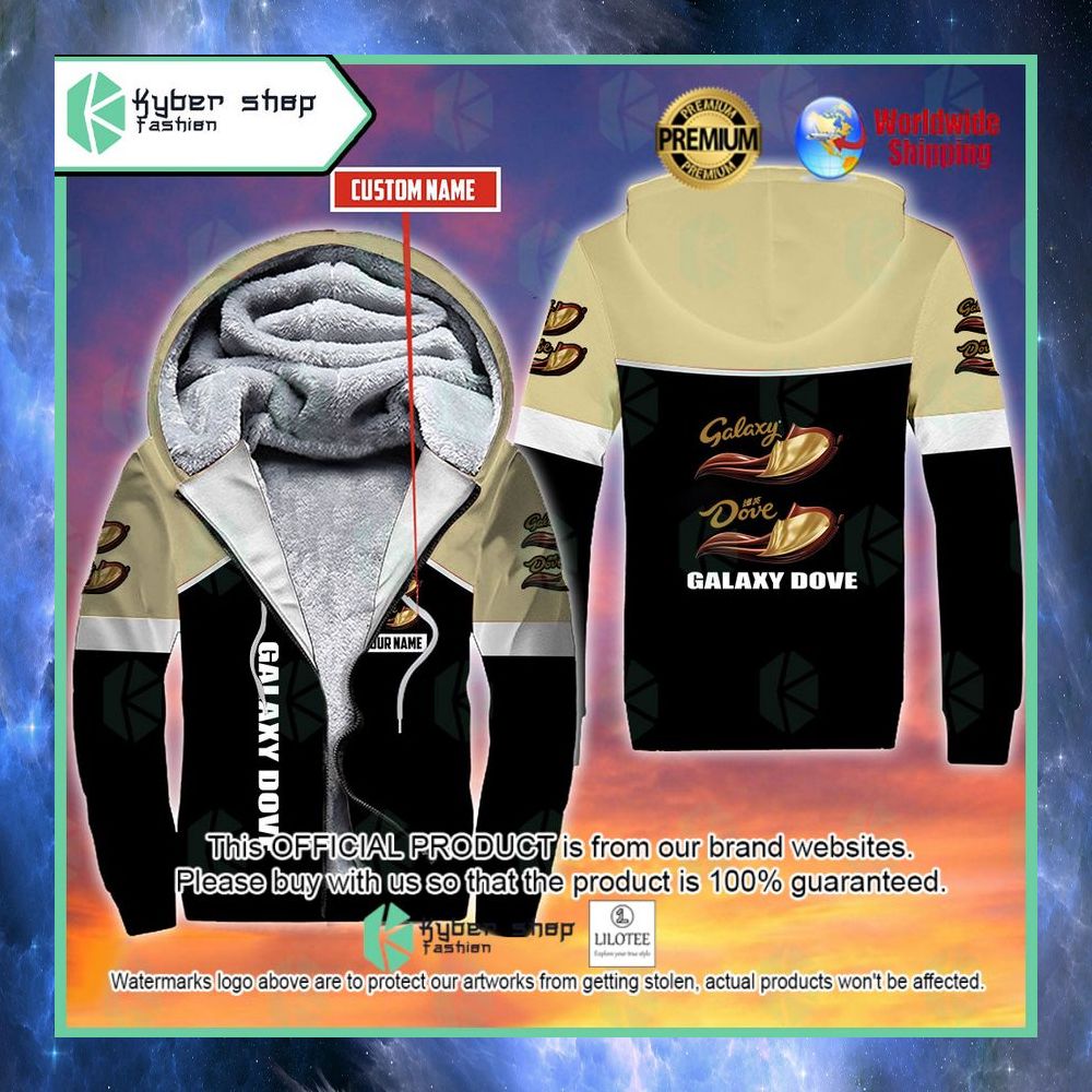 galaxy dove custom name 3d fleece hoodie 1 547