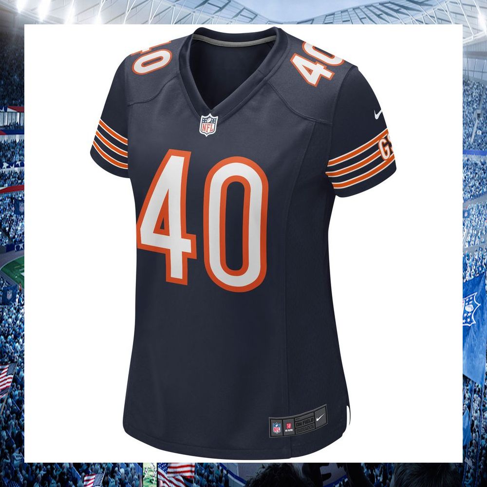 gale sayers chicago bears nike womens retired navy football jersey 2 276