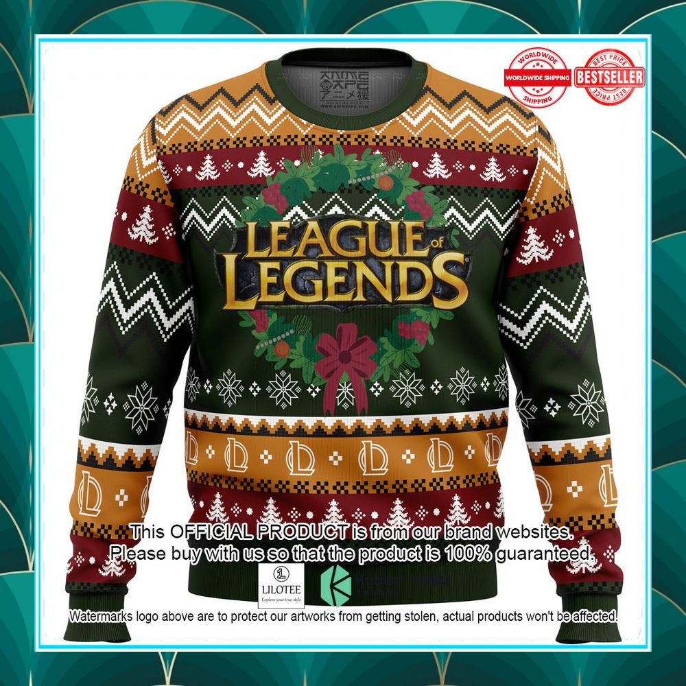 game on christmas league of legends ugly christmas sweater 1 962