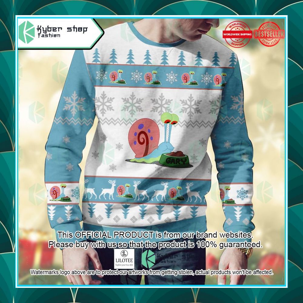 gary spongebob squarepants christmas sweater 2 643