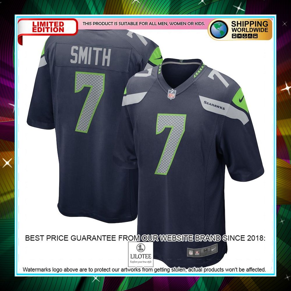 geno smith seattle seahawks college navy football jersey 1 881
