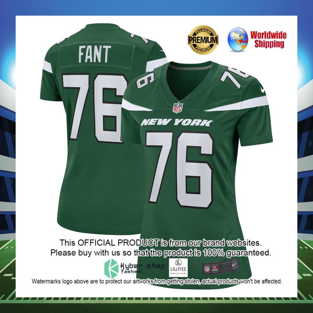 george fant new york jets nike womens game gotham green football jersey 1 821