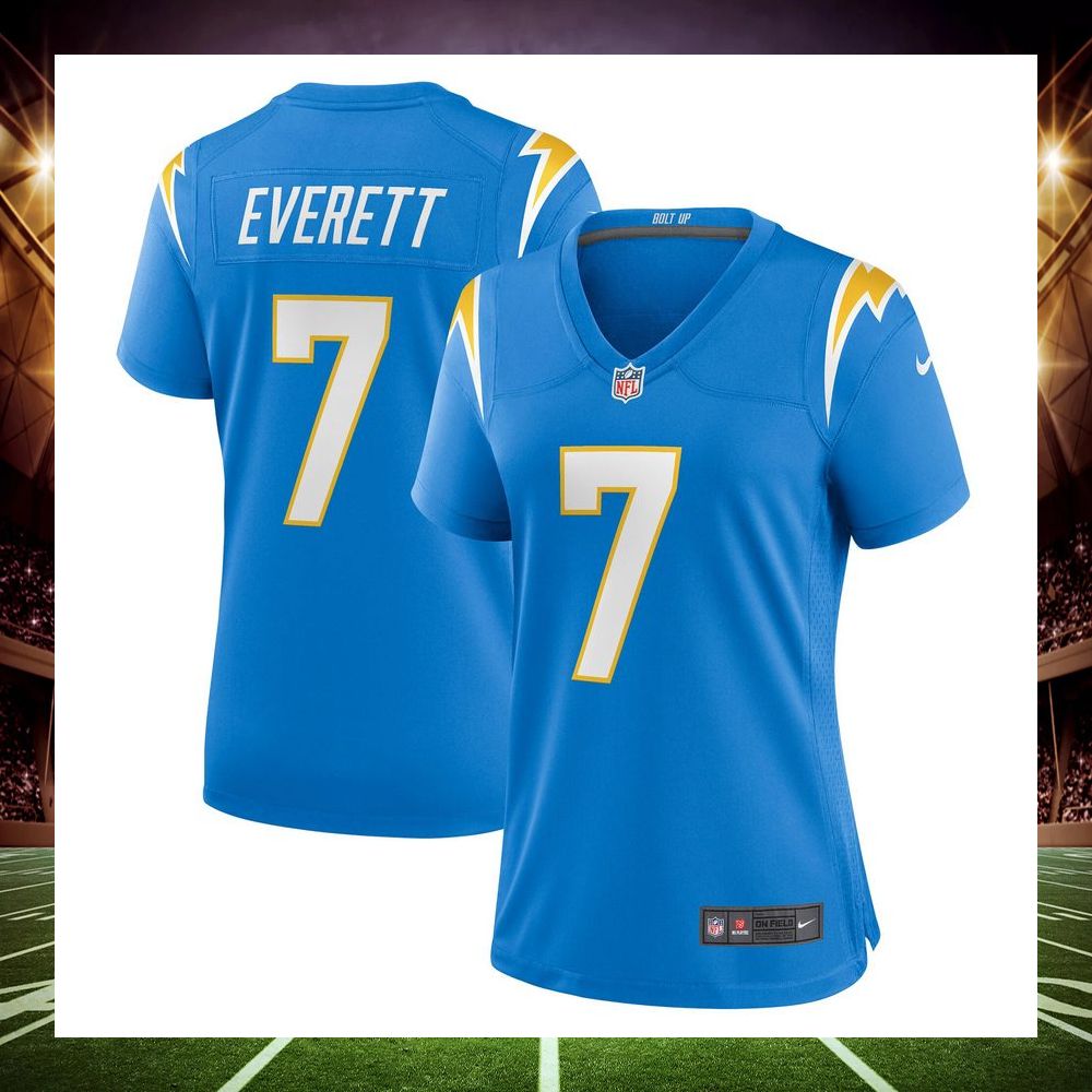 gerald everett los angeles chargers powder blue football jersey 1 19