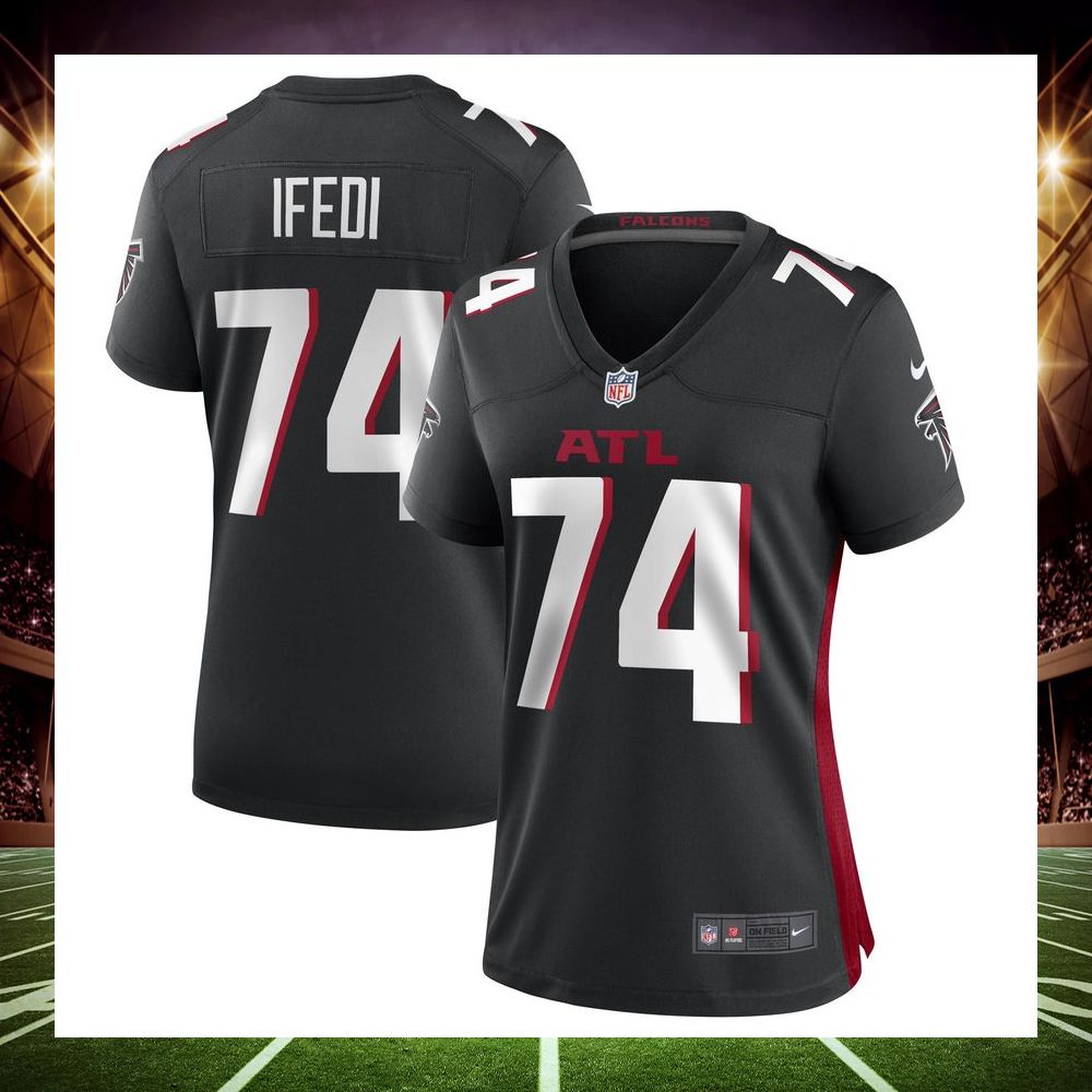 germain ifedi atlanta falcons black football jersey 1 424