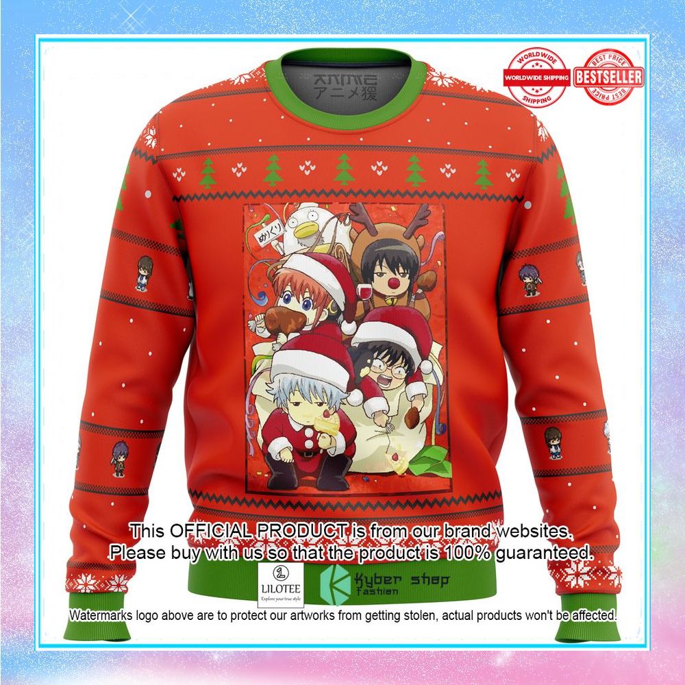 gintama holiday christmas sweater 1 408