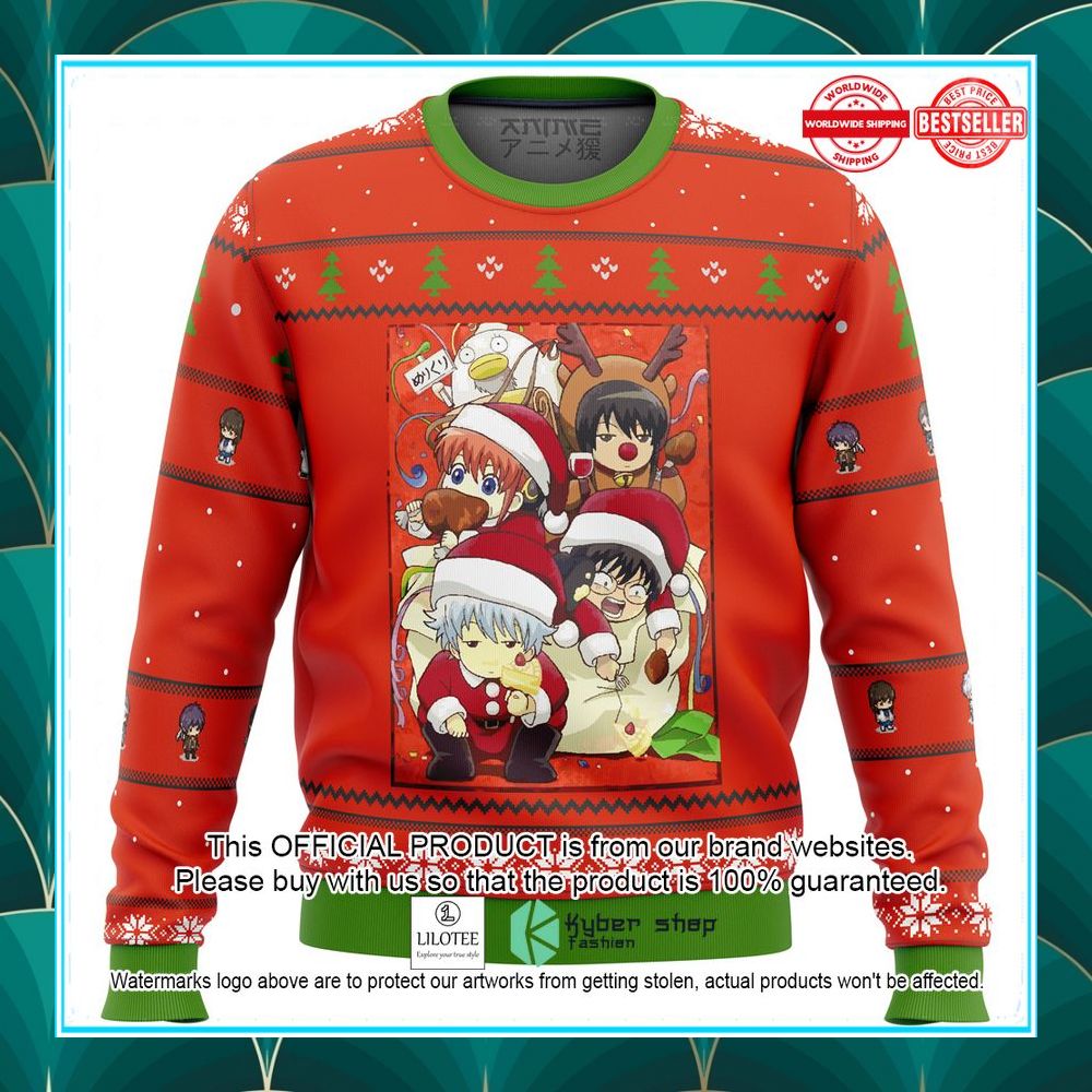 gintama holiday christmas sweater 1 593
